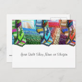 Quilt Shop Promo-Briefkaart Briefkaart (Voorkant / Achterkant)