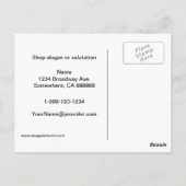 Quilt Shop Promo-Briefkaart Briefkaart (Achterkant)