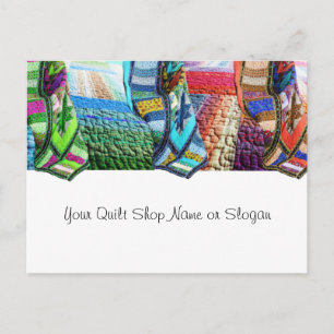 Quilt Shop Promo-Briefkaart Briefkaart