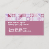 Quilt Shop-Visitekaartjes Visitekaartje (Achterkant)