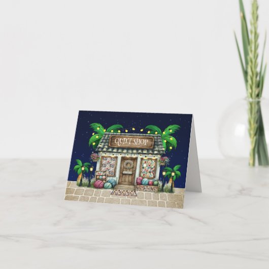 QUILT SHOP WENSKAART KAART (Voorkant)