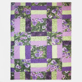 QUILT (Simulate) Vluchtmaandoorgangen Fleece Deken (Voorkant)