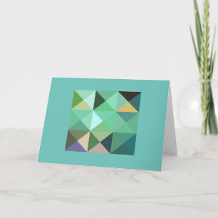 Quilt Square Aqua Blauwgroen Tones Let op Kaart