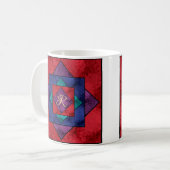 Quilt Square Monogram Koffiemok (Voorkant links)