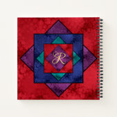 Quilt Square Monogram Notitieboek (Achterkant)
