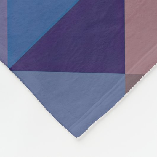 Quilt Square Pattern Fleece Deken (Hoek)