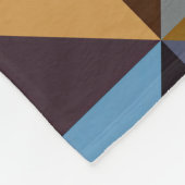 Quilt Square Pattern Fleece Deken (Hoek)