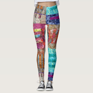 Quilt Squares Design Leggings