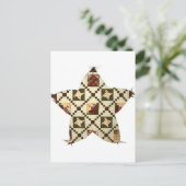 Quilt Star Briefkaart (Staand voorkant)