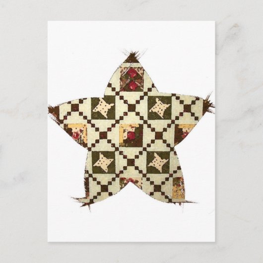 Quilt Star Briefkaart (Voorkant)