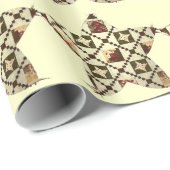 Quilt Star Cadeaupapier (Rol Hoek)