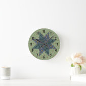 Quilt Star-wandklok Ronde Klok (Huis)