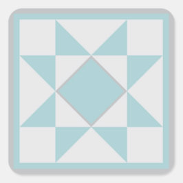 Quilt Stickers - Ster (blauw/grijs)