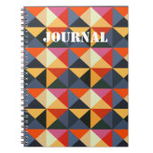 Quilt Style Geometric Abstract Journal Notitieboek (Voorkant)