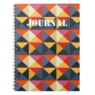 Quilt Style Geometric Abstract Journal Notitieboek