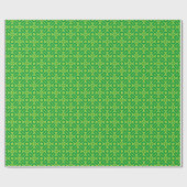 Quilt Style Pattern 02 - Grass Grn op Martian Grn Cadeaupapier (Vlak)