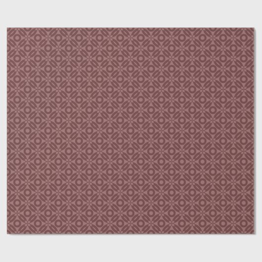 Quilt Style Pattern 02 - Shades of Brown Cadeaupapier (Vlak)
