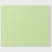 Quilt Style Pattern 02 - White on Martian Green Cadeaupapier (Vlak)