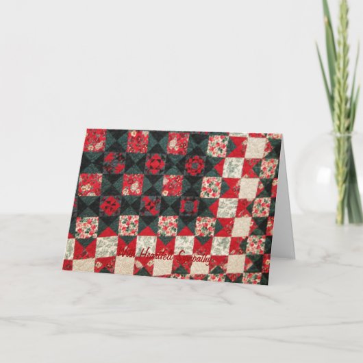 Quilt, sympathie kaart (Voorkant)