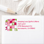 Quilt Theme Return Address Label (Insitu)