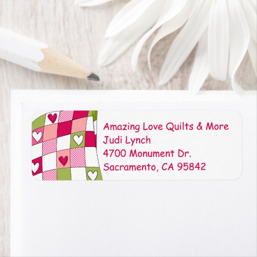 Quilt Theme Return Address Label (Insitu)