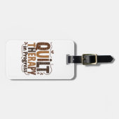 Quilt Therapy in het proces naaien ambacht liefheb Bagagelabel (Voorkant horizontaal)