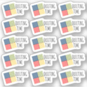 Quilt Tijd Patchwork Ambacht Hobby Bujo Planner Sticker (Voorkant)