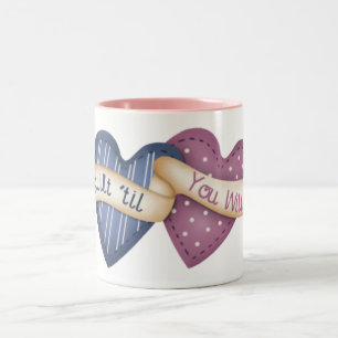 Quilt "til you Wilt Tweekleurige Koffiemok