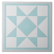 Quilt Trivet – Sawtooth Star (blauw/grijs)