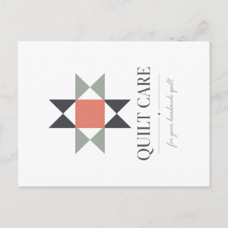 Quilt Verzorging Postkaart Kleurvanger Versie