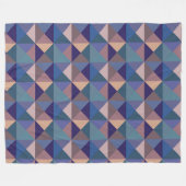 Quilt vierkant patroon fleece deken (Voorkant (Horizontaal))