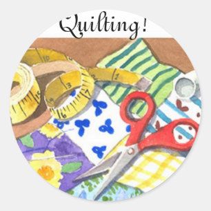 Quiltbegrippen Ronde Sticker