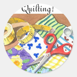 Quiltbegrippen Ronde Sticker