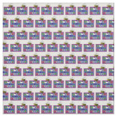 Quiltbijeenkomst Cartoon Stof (Swatch)