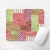 Quiltbloks country Patchwork-patroon Muismat (Met muis)