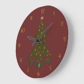 Quilted Christmas Clock Grote Klok (Hoek)