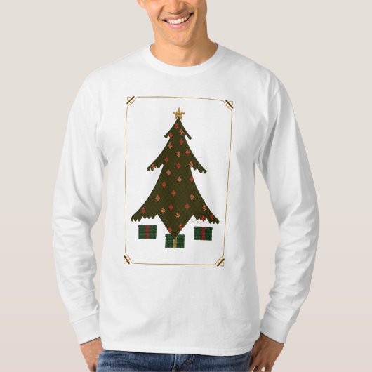 Quilted Christmas Mannen lichtgewicht Shirt (Voorkant)