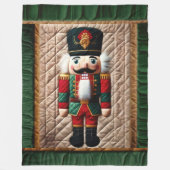 Quilted Christmas Notenkraker Fleece Deken (Voorkant)