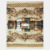 Quilted Christmas Notenkraker Fleece Deken (Voorkant)