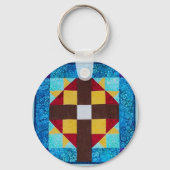 Quilted Cross-sleutelhanger Sleutelhanger (Voorkant)
