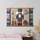 Quilted Design Notenkraker Kerstmis Hangend Wandkleed (Slaapkamer)