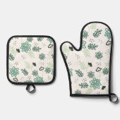 Quilted Floral Potholder Set / Manier / Matelassé (Voorkant)
