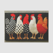 Quilted Fun Country Hens & Roosters EN2L Decoupage Tissuepapier (Voorkant)
