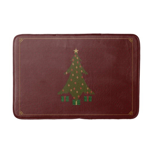 Quilted Kerst Badmat (Voorkant)
