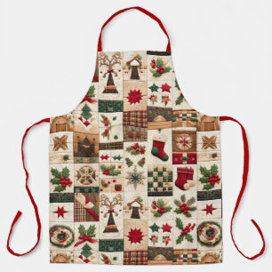 Quilted Kerstontwerp Schort
