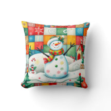 Quilted Look Frosty the Snowman beroemd gemaakt do