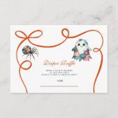 Quilted Patchwork Halloween Luier Raffle Informatiekaartje (Voorkant)