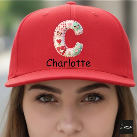 Quilted Patchwork Initial Letter C Nursery Trucker Pet