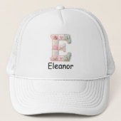 Quilted Patchwork Initial Letter E Nursery Trucker Pet (Voorkant)