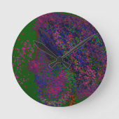 Quilted Pattern Round Clock Ronde Klok (Voorkant)